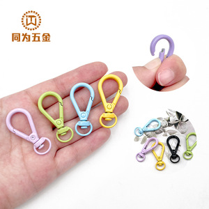 Mosquetón de Aleación de Zinc de Color Personalizado, Accesorio para Llavero, Gancho Giratorio Duradero de Estilo Minimalista para Muñecas DIY y - Product Image 3
