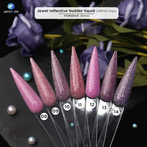 Gel Constructor de Uñas Líquido Reflectante HEMA-free Flash Builder, Esmalte de Uñas Reflectante con Joyas, Gel Constructor de Uñas BIAB en Botella - Product Image 5