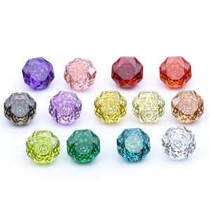 Top Quality Factory Hot Sale <strong>Zircon</strong> Heat 5A <strong>Cubic</strong> Zirconia <strong>Multi</strong>- Color 6x6 8x8 Rose Cut <strong>Zircon</strong> Rose Shape Gemstone for Jewelry - Product Image 1