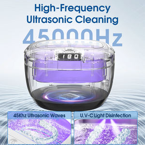 Neuer kabelloser 45-kHz-UV-Ultraschall-Zahnreiniger Dental Mini Ultras onic Retainer Prothesen reiniger - Product Image 6