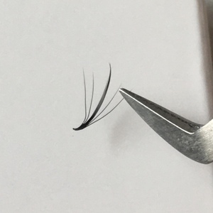 Venta caliente 7D Wispy 0,07 C/D Mate Negro Coreano PBT Fibra LC Extensiones de pestañas prefabricadas Spike Fans Extensiones de pestañas - Product Image 6