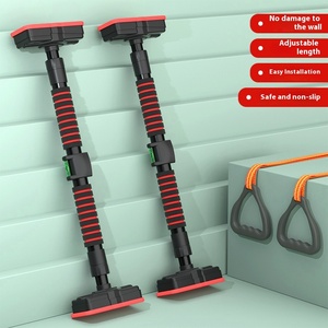 Barre de fitness horizontale d'intérieur OEM, sans perçage, rétractable, écologique, en acier, unisexe, vente en gros, prix abordable, modèle 1 - Product Image 1