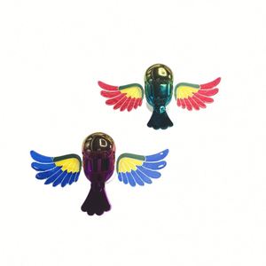 Figurine décorative créative de moto à énergie éolienne, sans prise requise, en forme d'oiseau volant - Product Image 1