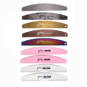 <span class=keywords><strong>Lime</strong></span> <span class=keywords><strong>à</strong></span> ongles jetable en acier inoxydable Gelsky avec éponge abrasive remplaçable - Product Image 5