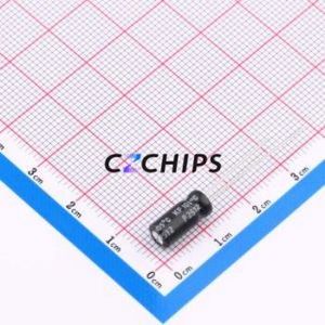 Condensateur électrolytique en aluminium à montage traversant KF101M016C110A, composant à montage traversant (THT), D5xL11mm 100uF 20% 16V 2mm - Product Image 2