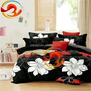 2023 new arrival concise style simple clear print bedding sets bed sheet set duvet cover pillowcases