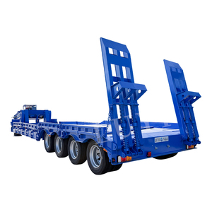 3/4/5 trục 40/60/70/80 tấn nhiệm vụ nặng nề cổ ngỗng thủy lực đoạn đường nối thấp loader/lowbed/<span class=keywords><strong>lowboy</strong></span> thấp giường Trailer xe tải bán trailers - Product Image 1