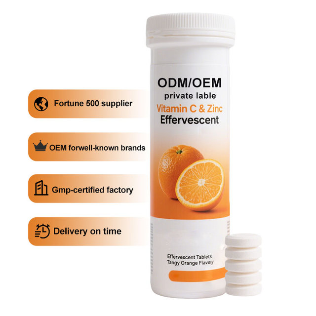 Premium Grade Vitamin C Effervescent Tablets for Export OEM Service Third Party Lab Test Support Vitamin C Effervescent Tablets