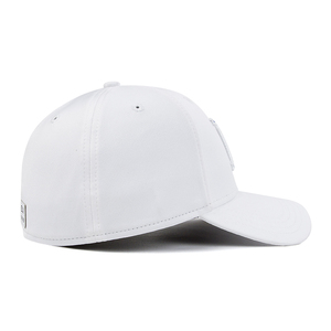 Gorras de papá ajustadas de secado rápido blancas de 6 paneles de alta calidad con logotipo personalizado al por mayor, <span class=keywords><strong>gorra</strong></span> de béisbol deportiva con espalda <span class=keywords><strong>cerrada</strong></span> y sin costuras - Product Image 3