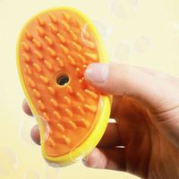 Vente en gros sans BPA nettoyage toilettage massage douche pour chien brosse à poils pour animaux de compagnie chien brosse à vapeur en silicone