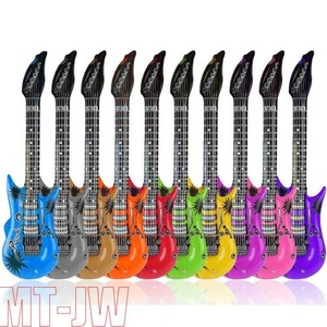กีตาร์เป่าลมธีมปาร์ตี้80S 90s ของเล่นกีตาร์ไฟฟ้า35นิ้วแนวร็อคสตาร์8สี - Product Image 3