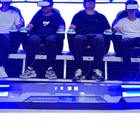 Parc d'attractions 4 places 9D VR Cinéma de réalité virtuelle Simulateur Cinéma VR multijoueur Chaises en fibre de verre Utilisation en intérieur/extérieur Aéroport
