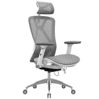 Chaise de bureau ergonomique moderne en gros, nouveau fabricant de meubles, appui-tête réglable, chaise relevable avec mousse en tissu