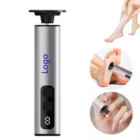 Nouveau dissolvant de callosités de pied électrique fichier de soins des pieds talons outil de pédicure de peau morte meuleuse de pied électronique et papier de verre de remplacement