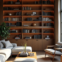 Fournisseur Étagère en acier inoxydable 304 de haute qualité personnalisée Bibliothèque étanche à l'humidité pour le rangement du salon et de la chambre à coucher