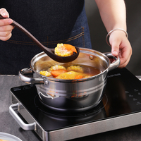 Produsen grosir Set perlengkapan makan terbaik desini Panci Stainless Steel Set Panci dapat disesuaikan Pot dukungan buah