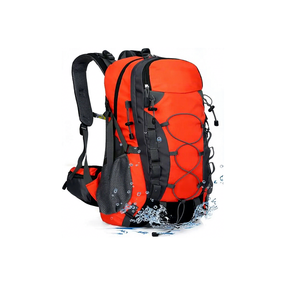 40L Wear Resistant Hiking <b>Backpack</b> 600D Ripstop Water Repellent with Black Rain Cover Front Bungee Cord Daypack <b>Trekking</b> Camping - Product Image 1