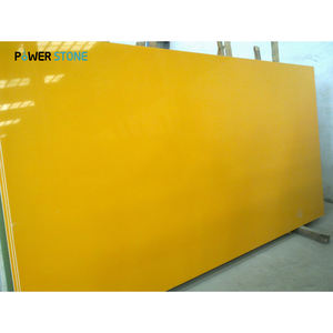 แผ่นหินควอตซ์สีส้มอ่อนสีเขียวแดงโรสเหลืองหินควอตซ์เคาน์เตอร์สำหรับปูพื้นผนัง PSQP009-2 - Product Image 1