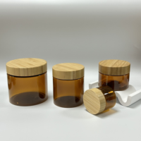 Contenant d'emballage cosmétique 150ml 250ml 500ml Pot à crème 60ml 120ml 250ml 500ml Bouteille en plastique PET ambré avec pompe en plastique