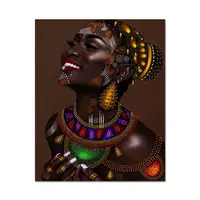 Живопись африканской женщины на холсте