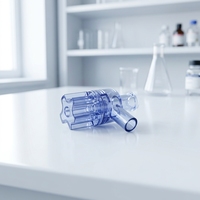 Valve de sécurité jetable à contre-pression pour injection médicale haute pression, mâle-femelle, avec corps en PC+ABS+SILICONE, moulée par injection