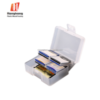 HH H133 Support de Carte Micro SD TF SIM en Métal Mince Personnalisé par Moulage par Injection, Plateau Portable en EVA, Rangement Professionnel Multi-Mémoire en PP