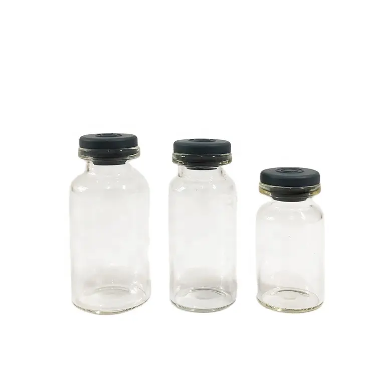 1mL 2ml 3ml 5ml 10ml 30ml Frasco de vidrio pequeño vacío médico o cosmético