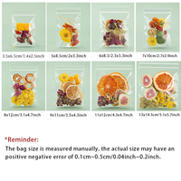 Bolsas Ziplock pequeñas transparentes de PP para regalo de comida, dispensación de té, impresión de huecograbado, collares de flores de frutas secas, embalaje de piedras preciosas