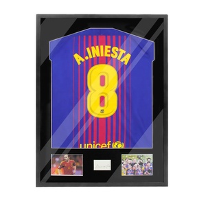 <strong>Football</strong> <strong>Shirt</strong> Framing With Cardboard 24*32" Black Cabinet Jersey T <strong>Shirt</strong> Display <strong>Frame</strong> Wall Hanging Home Decor - Product Image 1