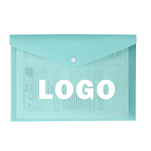 Hot Sales Clear Plastic A4 <strong>File</strong> Bag with Snap Button School <strong>Folder</strong> Document Wallet Pocket <strong>Envelope</strong> for Document Organization - Product Image 1