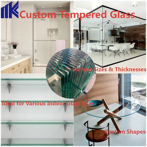 <span class=keywords><strong>Prix</strong></span> d'usine Verre flotté trempé réfléchissant teinté bleu foncé transparent 4MM 5MM 6MM 8MM 10MM 12MM pour salle de bain, extérieur, escalier, entrée - Product Image 6