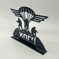 Plaques d'affichage en acrylique personnalisées sur le thème militaire, plaques commémoratives en acrylique 3D sur mesure, supports d'affichage commémoratifs