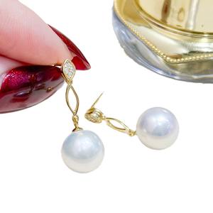 Accessoires en argent S925 pour la création de bijoux, bijoux en argent tendance, boucles d'oreilles avec perles rondes de 8 à 13 mm, 22128 - Support vide pour boucles d'oreilles - Product Image 5