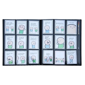 Matte Black White Pages 9 Pocket Trading Card Album Holds Yugioh, Magic, and Pokemon Cards name cards