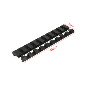Factory Custom 5Slot 11mm to 20mm Adapter Aluminum Alloy CNC Machined Lightweight Durable Black Matte Outdoor <b>Shooting</b> Accessory - Product Image 6