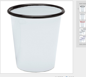 Taza de Metal Esmaltada de 310 ml, Forma de Cono, Taza de Metal Esmaltada Vintage para Camping, Taza para Café o Leche, Logotipo Personalizado OEM - Product Image 4