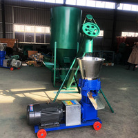 Petite machine à broyer et à mélanger les aliments pour animaux, machine à granulés d'aliments pour volailles, machine à fabriquer des granulés d'aliments pour animaux pour la production de nourriture animale