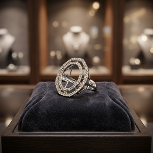แหวนหมั้นเพชรแท้คุณภาพสูง ทองคำขาว 18KT น้ำหนัก 1.50 กะรัต VVS รับรองโดย IGI ทรงบริลเลียนต์ ดีไซน์ทันสมัย สำหรับผู้หญิง - Product Image 4