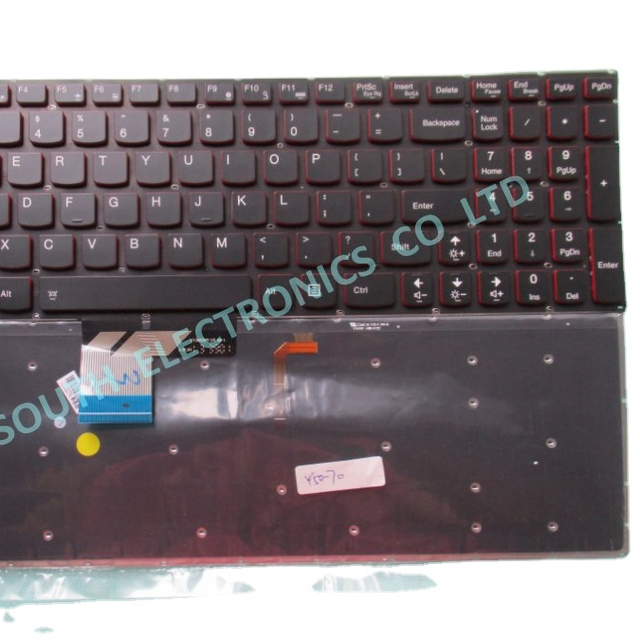 Genuine New Laptop Keyboard for lenovo Y50 Y50-70 Backlit Us Black