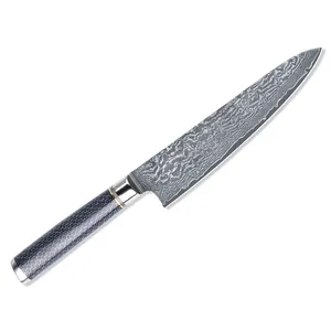 高品质大马士革8英寸厨房厨师刀，配G10刀柄材料