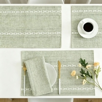 Set de table en lin tissé bohème, tapis de table durable pour la décoration de la maison, de la cuisine et de la salle à manger
