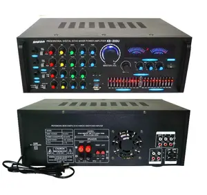 Amplifier Mixer Karaoke KTV Audio Rumah, Profesional dengan Equalizer