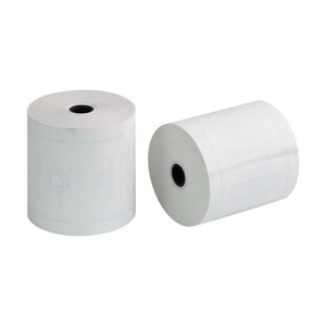 Rouleaux de papier thermique pour terminal de point de vente 3 1/8x230, 100% pâte de bois, 80x60mm, simple couche / Certifié ISO9001, 48-80gsm, format personnalisé - Product Image 1