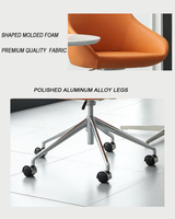 Fauteuil de salon en tissu et cuir Lysun pour salle d'attente, mobilier de bureau moderne en gros pour invités