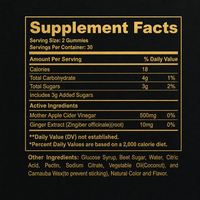 Bonbons gélifiés au vinaigre de cidre de pomme Keto ACV pour adultes, soutien des cheveux, de la peau et des ongles, complément alimentaire OEM