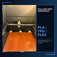 Imprimante 3D FDM industrielle automatique à grande plateforme, structure à rail linéaire, système de contrôle de mouvement de précision, nouveau USB, 1 an de garantie