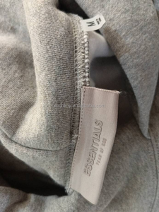 <span class=keywords><strong>Felpa</strong></span> floccata nera in Jersey 100% di marca alla moda Casual da <span class=keywords><strong>uomo</strong></span> a <span class=keywords><strong>maniche</strong></span> <span class=keywords><strong>corte</strong></span> con scritta allentata 230 grammi in tessuto da <span class=keywords><strong>uomo</strong></span> - Product Image 3