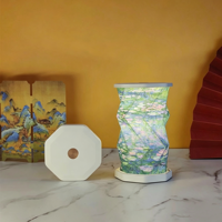 Lanternes en papier créatives portables personnalisées avec lumière LED rotative à intensité variable au toucher, mini veilleuse douillette, ensemble cadeau unique pour femmes
