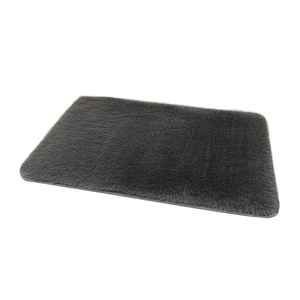 พรมขนสัตว์เทียมสีพื้นสไตล์มินิมอลทันสมัย รูปทรงสี่เหลี่ยมผืนผ้า ทำความสะอาดง่าย เหมาะสำหรับห้องนั่งเล่น โซฟา ห้องนอน ใช้ในบ้าน - Product Image 3