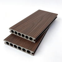 Planche composite antidérapante résistante aux intempéries et à faible entretien pour terrasse de jardin 140*25mm, terrasse extérieure en WPC creux